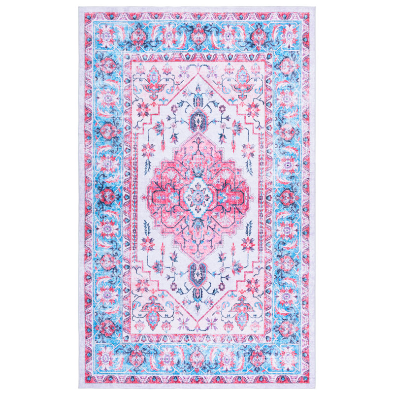 Farfan 314 Performance Machine Washable Oriental Rug, Rectangle 8' x 10'