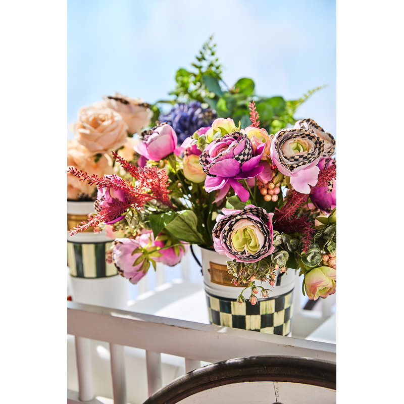 Spectator Galvanized Flower Buckets, Set Of 3