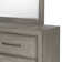 Ennesley Gray Wood Bedroom Set With Upholstered Panel, Dresser, Mirror, And Nightstand