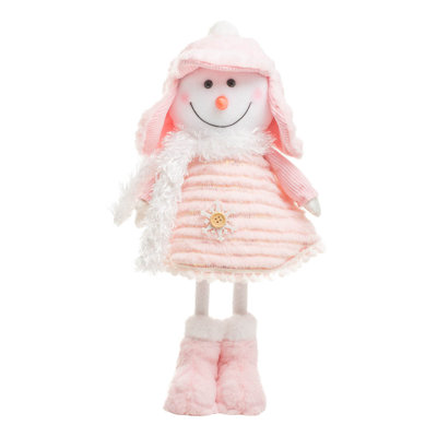Bonhomme de neige rose fabuleux