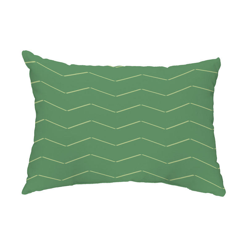 Housse et insert de coussin rectangulaire Harlequin, Vert