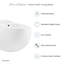 Bidet mural Plaisir (robinet non inclus)