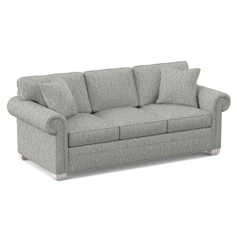 Main Street Upholstered 85'' Sleeper Sofa, Tarbee Dove, Dove Gray
