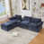 Blue Chenille