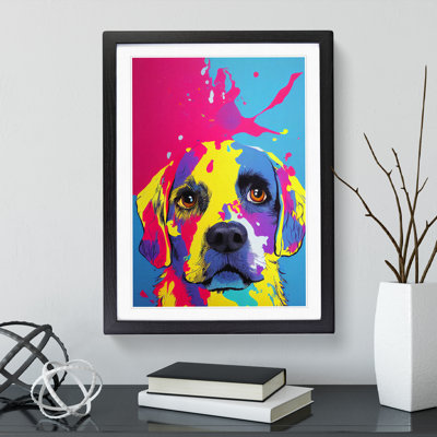 Dog Splash No.6 - Framed Print