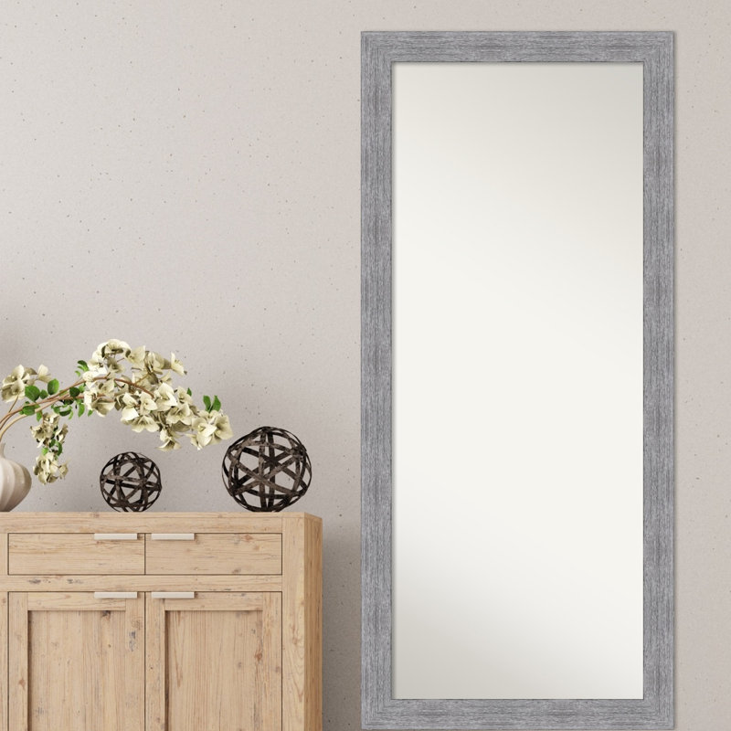 Shildon Flat Mirror, 65" x 29", Gray