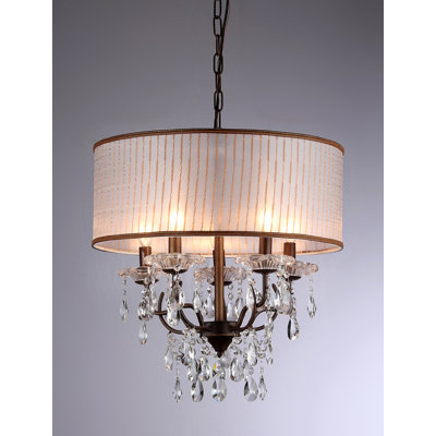 Lustree tambour 6 lumières unique Orben