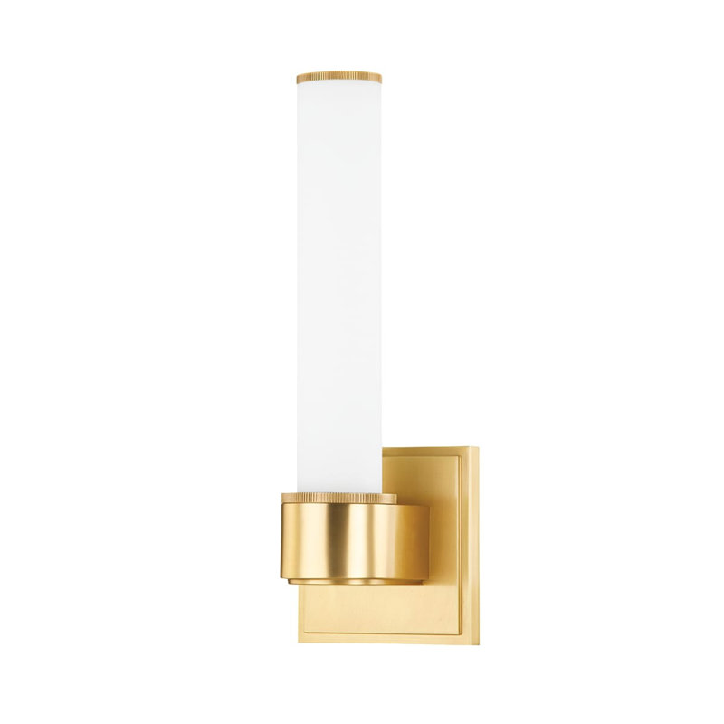 Mill Valley 1 Light Wall Sconce, Aged Brass