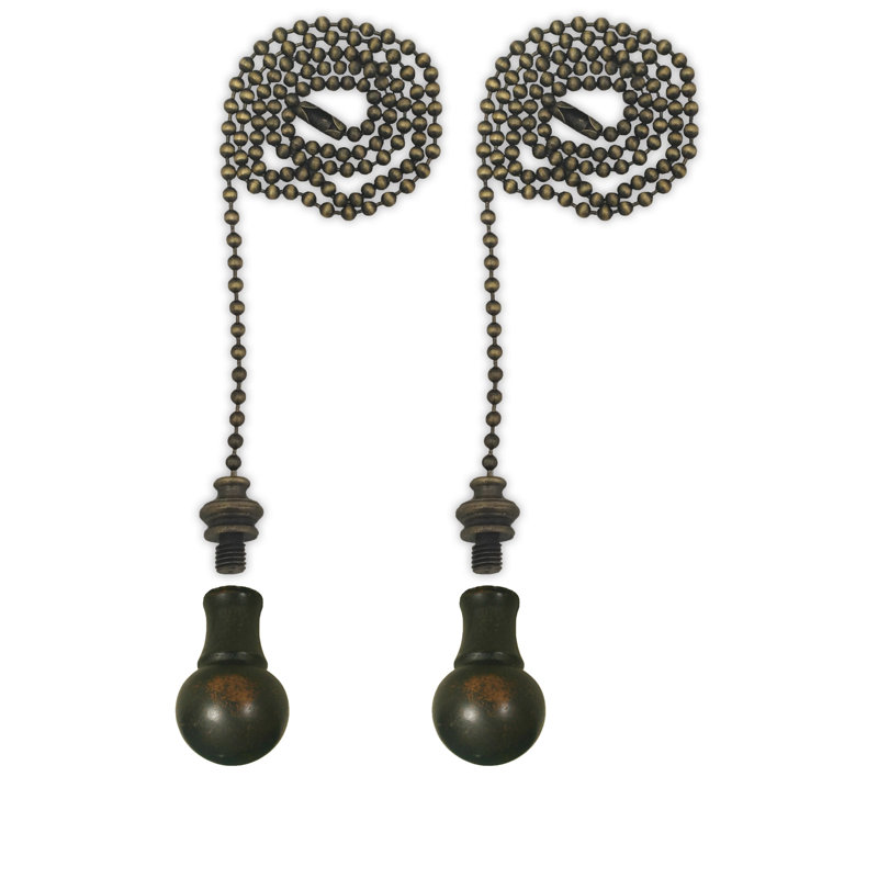 Small Ball Finial Ceiling Fan Pull Chain