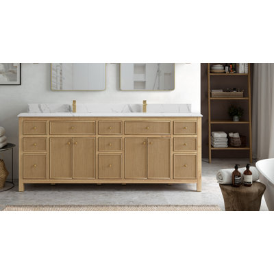 Ensemble de meuble-lavabo double 84 po