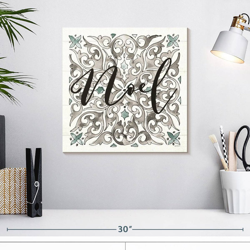 Lelend Modern Farmhouse Noel, H 16 po x l 16 po