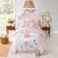 Ensembles de literie à motif floral simple / simple TG, édredon de jardin en microfibre pour filles