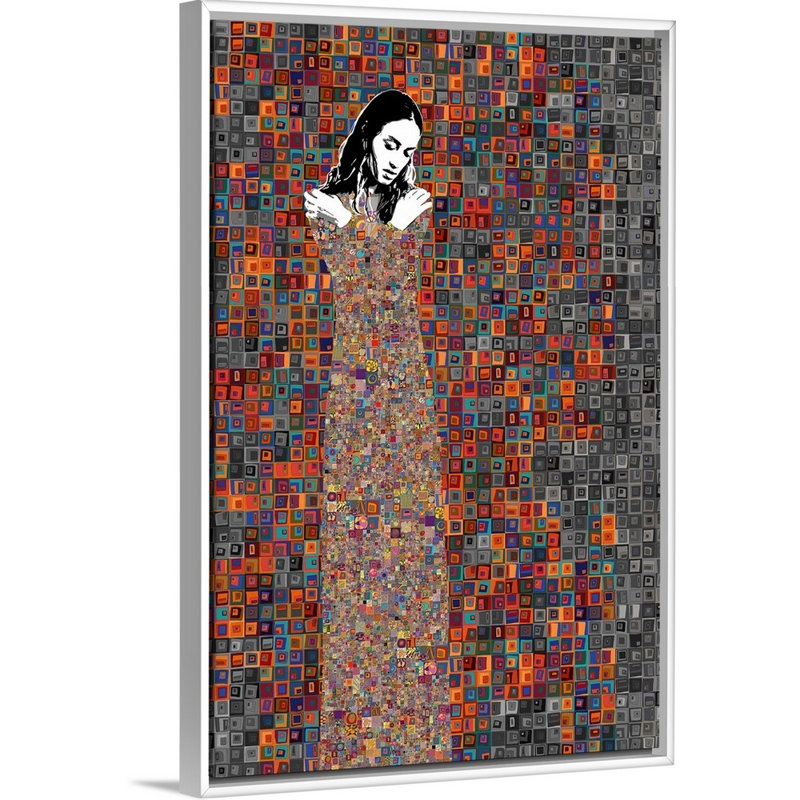 Print, White Framed, 32" H x 22" W x 1.75" D
