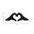 Millsap Ceramic Hand Heart Sculpture -898518982