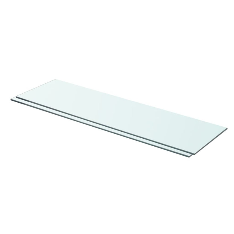 Zaynab 2 Piece Glass Floating Shelf, 0.8cm H x 70cm W x 20cm D