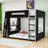 Bunk Bed With Desk, Storage Shelves USB And LED Light-1471702003-1471701994