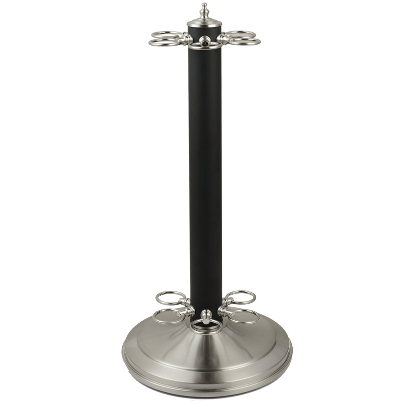 Porte-queues de billard RAM Game Room par RAM Game Room, Noir mat / acier inoxydable, L 24 po x l 11 po