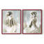 Figurine en lumière dorée I - reproduction encadrée de qualité supérieure - prête à être accrochée - aucun clou requis - aucun clou requis-751466160-751466163