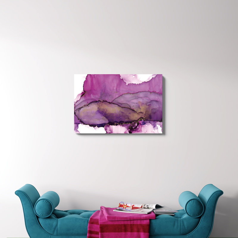 Violet par Chris Paschke, reproduction d'art sur toile tendue, H 20 po x l 30 po