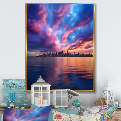 Bolan, bleu, rose, sskyline, symphonie I - impression