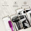 Ensemble de 5 outils fuchsia sur toile pour salon de coiffure-1449761242
