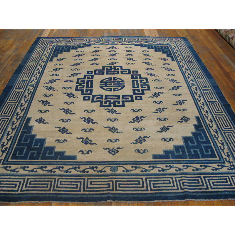 Antique Chinese - Mongolian Chinese Knotted Rug