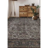 Hand-Knotted High-Quality Beige and Green Area Rug