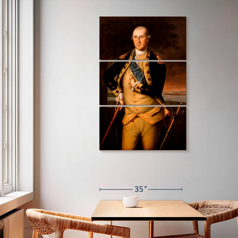 Lelar, général George Washington, H 65 po x l 42 po
