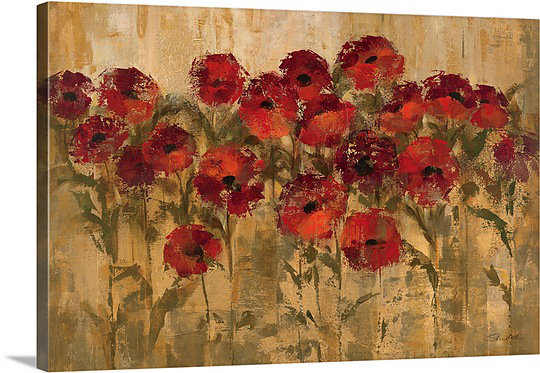 «Sunshine Florals» par Anieyah, reproduction d'art sur toile, H 16 po x l 24 po x P 1,25 po