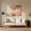 «Lyrical Abstraction 71», art mural en métal orange-418723052