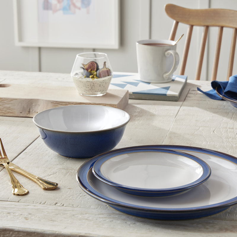 Imperial Blue 4 Piece Dinner Plate Set