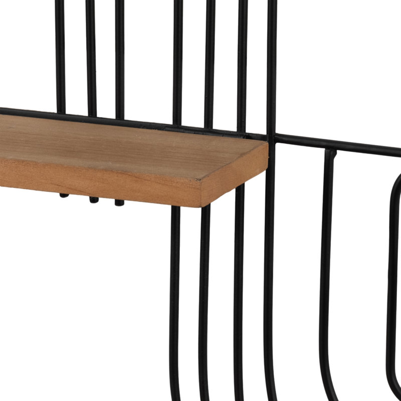 Tablette de rangement murale abstraite pour décoration intérieure Lisianne