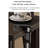 Retro Rubber Wood Black Extendable Bar Table