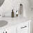 ARIEL Kellie 55 Single Sink Bathroom Vanity with Italian Carrara Marble Top-99405122