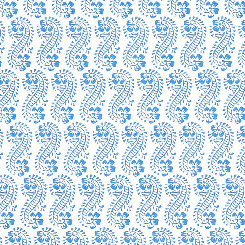 Schumacher x Molly Mahon Lani Fabric, Blue