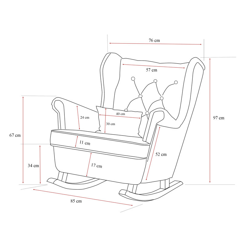 Rocking Chair, Black