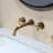 Double Cross Handles Wall Mounted Bathroom Faucet-113953260