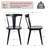 Brannagh 19.3" Wide Modern Scandinavian Solid Wood Dining Chair Y-Shaped Backrest-1083359575