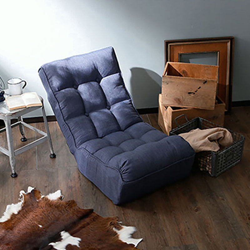 Fauteuil réglable sans accoudoirs, Lin marine