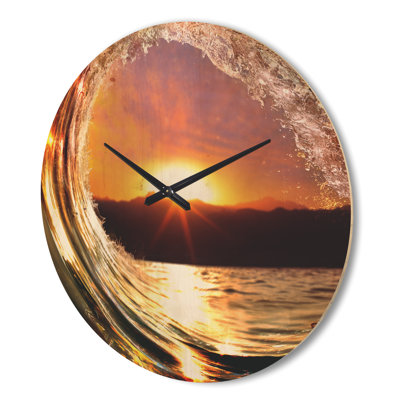Horloge murale «Ocean Waves Falling Down»
