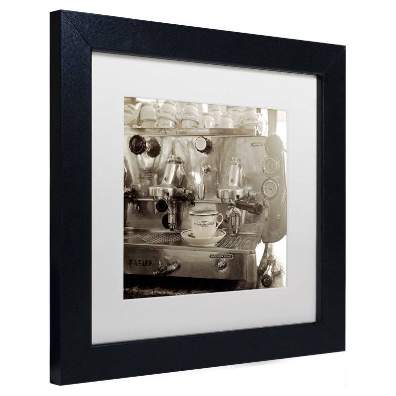 Alan Blaustein, «Tuscany Caffe I», reproduction de photo encadrée, H 11 po x l 14 po x P 0,5 po, Blanc