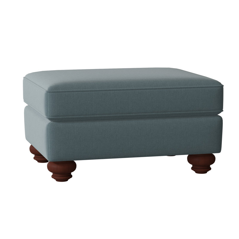 Repose-pieds rectangulaire 33 po Craftmaster, Manhattan, Sergé performance bleu Peyton 22