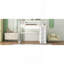 Lit mezzanine double en bois avec garde-robe intégré et tablettes de rangement-587871765