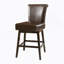 Tabouret de comptoir pivotant en cuir synthétique 28 pouces