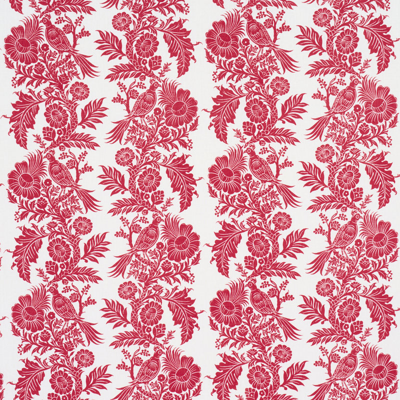 Tissu Schumacher X Marie-Anne Oudejans, Rouge
