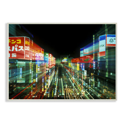 «Neon Lights in Tokyo Japon» par Rob Tilley, reproduction de photo