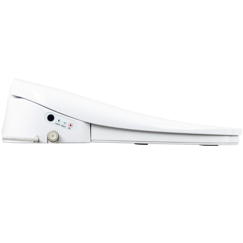Smart Toilet Bidet Seat Slim Design Elongated Unlimited Warm Water Adjustable Temp Wand Cleaning