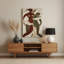 Abstrait figuratif 53, art mural en métal beige-205941013