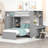 Space-Saving Loft Bed with Integrated Study and Storage-1312959832