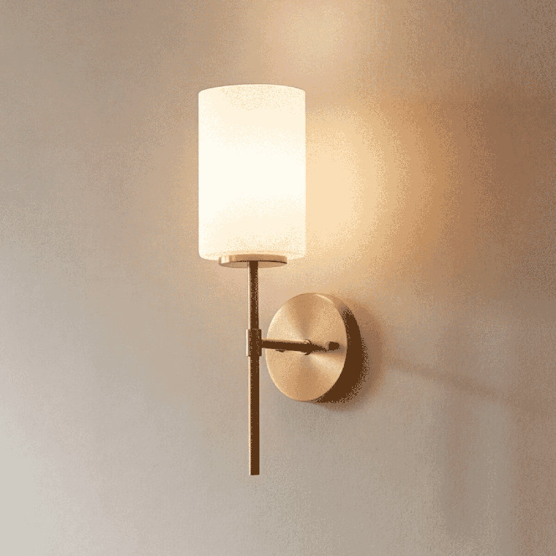 Volkward 1-Light Wall Sconce in Natural Brass, Natural Brass